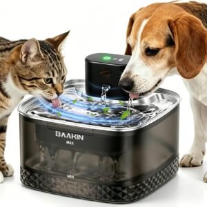 BAAKIN F2 Cordless Cat Water Fountain with Motion Sensor